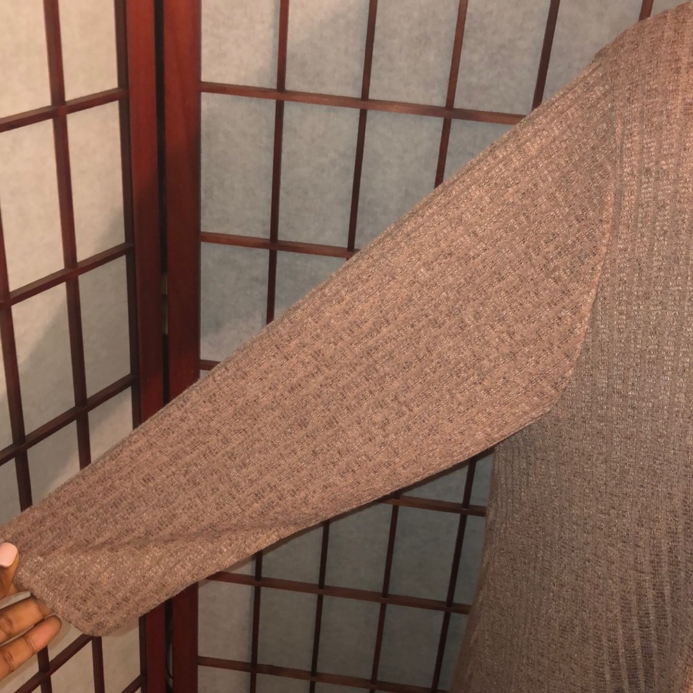 Light Brown Ribbed Dress - Picture 3 of 8